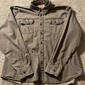 Wrangler Button Up Long Sleeve Shirt Size 2XL